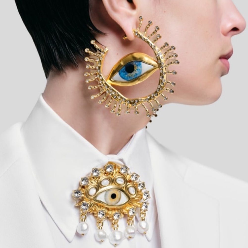 Evil eye earrings M108